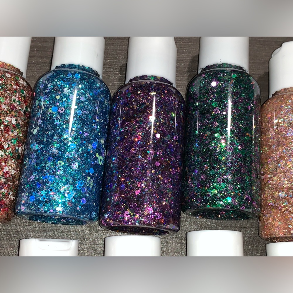 Custom Glitter Hair Gels